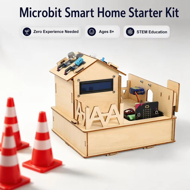 ACEBOTT Customized Microbit Smart Home Starter Kit IOT BT APP Control DIY MakeCode Programming Learning Stem Educational Sets