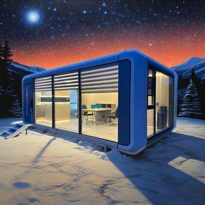 3 Quarto Casa Planos Victorian Greenhouse Construção Excelente Qualidade Apple Cabin Performance Confiável Mobile Space Capsule