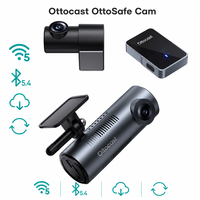 Ottocast OttoSafe Dual Lens Wireless CarPlay Android Auto Dash Cam 2K QHD 1440p dengan WiFi