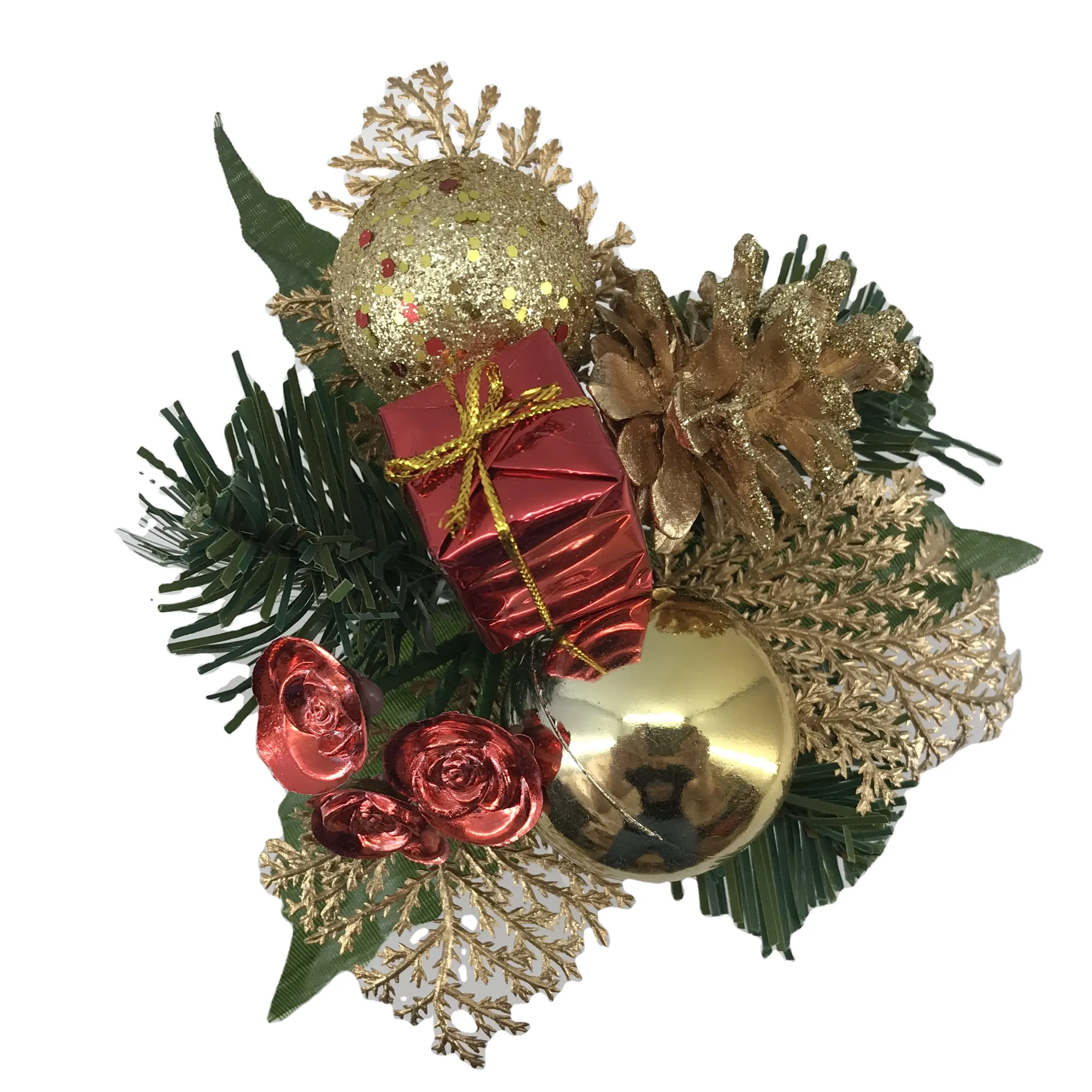 Noel dekorasyon sanat tedarikçisi glitter yıldız süsleme pick özelleştirilmiş parti çiçek koni noel dekorasyon tedarikçisi