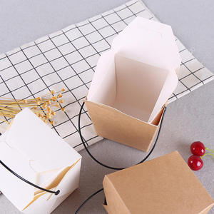 Matte Laminated Kraft Paper Self-Erecting Foldable Disposable <b>Box</b> for Fast Food Takeaway (Fried Chicken Pasta Salad <b>Noodles</b>) - Product Image 5