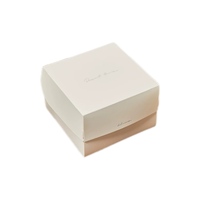 Boîte à gâteau en carton blanc de haute qualité, personnalisable, écologique, en matériaux recyclés, portable, étanche, réutilisable, emballage cadeau