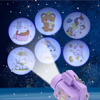 Pendentif de sac porte-clés de dessin animé pour enfants mini projecteur, pendentif de jouet cadeau créatif de dessin animé mignon, machine à saisir