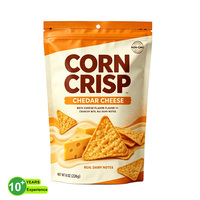 Sachets Doypack refermables de qualité alimentaire pour chips avec fermeture éclair, conception personnalisée et encoche de déchirement