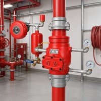 Katup Alarm Basah Otomatis Sistem Sprinkler Kebakaran Sambungan Alur Katup Alarm Aliran Air