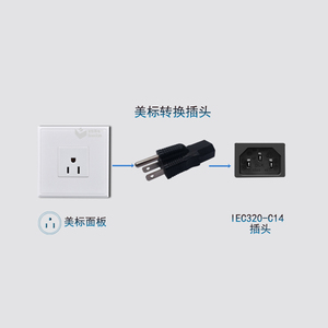 Adattatore di Alimentazione <span class=keywords><strong>Convertitore</strong></span> Spina <span class=keywords><strong>Americana</strong></span>, da NEMA 5-15 P Maschio a IEC 320 C13 Femmina - Product Image 5