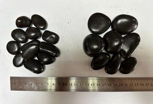 Galets noirs de rivière 100% naturels, écologiques et durables, pierres de massage pour les pieds, pour la décoration extérieure de villas, salles de bain, parcs et aquariums - Product Image 6