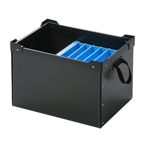 Wholesale Partition Box Coroplast Corflute Shipping Package Box Reusable Corrugated Cardboard Storage Box With Divider