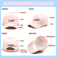 Casquette de baseball 5 panneaux personnalisée avec logo brodé à la main – Vente en gros de casquettes promotionnelles formelles – Offre spéciale