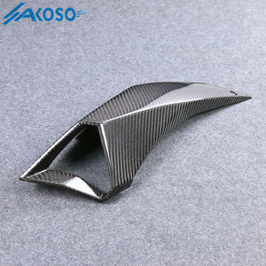 AKOSO Carénage complet de protection de tuyau d'admission d'air de moto en fibre de carbone sèche 3K pour Kawasaki <span class=keywords><strong>Z</strong></span> <span class=keywords><strong>H2</strong></span> <span class=keywords><strong>2021</strong></span> 2022 2023 2024 - Product Image 4