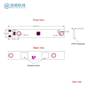 جهاز استشعار الميكروويف 10G وحدة رادار دوبلر الحث اليدوي لجسم الإنسان - Product Image 6