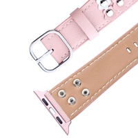 Untuk IWatch Straps Band Kulit Watchband untuk Apple Series 6 5 4 3 2 1 Smart Watch