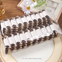 2pcs bandeaux en spirale en plastique couleur café imprimé fil téléphonique élastiques à cheveux avec code-barres pour femmes