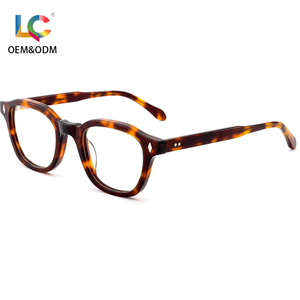 Personalizado Luxo Unisex Acetato Óculos Optical Frame Retro Estilo Diamond Face Shape Match Homens Mulheres Leitura Óculos Eyewear - Product Image 1