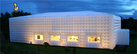 Cube de vente entier facile à gonfler gonflable extérieur avec tente de chapiteau gonflable à éclairage LED