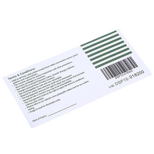 พิมพ์โลโก้ที่กำหนดเองสองด้านสีสันสดใสพิมพ์คูปองตั๋วออนไลน์ - Product Image 5