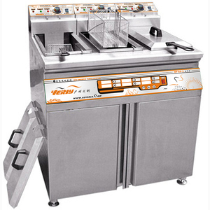 Küche elektrische 1 tank 2 körbe/2 tanks 4 körbe/3 tanks 3 körbe edelstahl friteuse für verkauf - Product Image 3