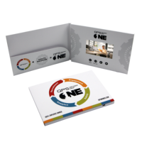 Nouveaux cadeaux d'affaires numériques 4.3 pouces écran lcd mailer carte de voeux lecteur de musique livre vidéo brochure