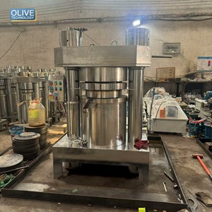 Máquina Automática Hidráulica para Prensar Aceite de Sésamo, de Grado Alimenticio, Automática, de Pequeña Escala, Vertical, de Acero Inoxidable - Product Image 1