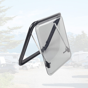 Piezas de RV, entrega rápida de la empresa china, ventana de <span class=keywords><strong>Camper</strong></span> de aleación de aluminio, ángulo de esquina redonda, ventana de autocaravana con certificado E13 - Product Image 1