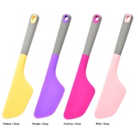 Spatule en silicone monobloc, couteau à pain et spatule, grande spatule pour mélanger les salades, la pâtisserie, le beurre, la crème et les gâteaux