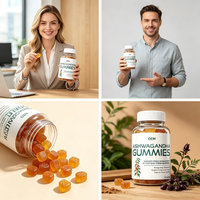 Gummies d'Ashwagandha à Marque Blanche les Plus Vendues avec Racine de Maca pour le Soulagement du Stress et le Soutien de l'Humeur – Complément Alimentaire