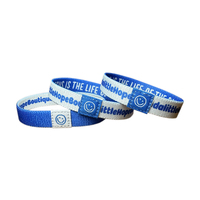 Pulseras Personalizadas Reutilizables Inteligentes con Chip RFID NFC 215, Pulsera Elástica Tejida NXP 213/215/216 para Eventos