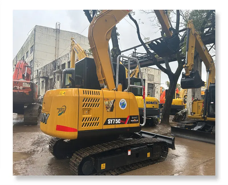 Best price 7 ton used sany SY75 excavator Sany 75C mini for home use SY75 for sale