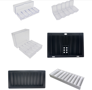 ถาดใส่ชิปโป๊กเกอร์สีดำสำหรับชุดชิปโป๊กเกอร์บนโต๊ะคาสิโน - Product Image 6