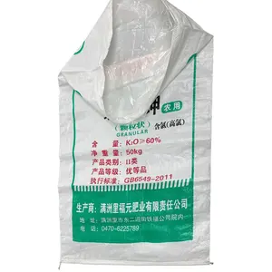 60*90cm China Factory Custom ized BOPP Laminierter PP gewebter Sack Sack Reis 50 kg 100kg 25 kg