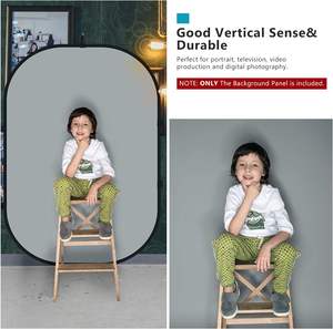 Fond de photographie <span class=keywords><strong>Neewer</strong></span> <span class=keywords><strong>2</strong></span> en <span class=keywords><strong>1</strong></span> pliable et réversible, double face bleu et gris, pour chromakey - Product Image 6