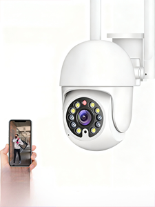Cámara de Seguridad para el Hogar, con Visión Nocturna en Color, Seguimiento de Movimiento, Panorámica e Inclinación, para Exteriores, sin WIFI - Product Image 1
