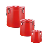 Termo Comercial de Acero Inoxidable de 10L/18.7L/50L, Barril Térmico de Triple Pared, Calentador de Alimentos, Contenedor para Almacenamiento de Alimentos