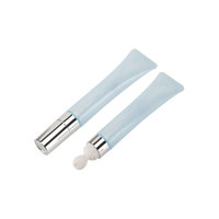 15ml Brillant à Lèvres Cosmétique Conteneur de Baume à Lèvres Tête en Céramique Plastique Doux Tube de Crème pour les Yeux Sérigraphie Emballage de Maquillage