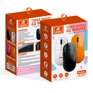 Mini <span class=keywords><strong>souris</strong></span> optique de jeu ergonomique JW-D235 avec bouton muet chargeant via USB pour ordinateurs portables, ordinateurs et tablettes - Product Image 6