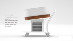 <span class=keywords><strong>SNOO</strong></span> Caddy Roue en acier à roulement automatique Roue avant de bébés de haute précision naturellement entraînés au sommeil Sieste en déplacement Nouvelles machines - Product Image 4