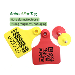 Nhãn mác tai động vật chất lượng cao, mã hó<span class=keywords><strong>a</strong></span> bằng mã vạch tùy chỉnh YTET022, được khắc laser bằng chất liệu TPU, dành cho trang trại chăn nuôi gia súc - Product Image 1