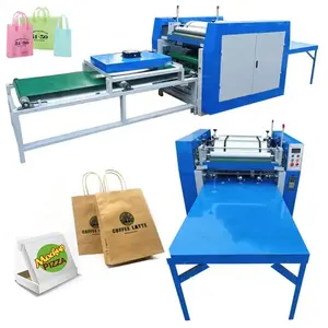 Tas kertas Kraft Flexographic kain Non-Woven mesin cetak Flexo