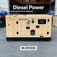 Groupes électrogènes diesel super silencieux 15KVA 20KW 25KVA 30KW 50KVA 60KVA 80KW 100KVA PerkinssRicardoCummin s Power