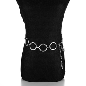 <span class=keywords><strong>Ceinture</strong></span> Chaîne de Taille Métallique GT Fashion Slim Fit pour Jupe, Argent et Or, Chaîne Creuse pour Pull, Accessoire pour Femme - Product Image 6
