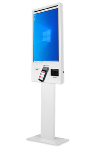 WUXIN 21,5/23,8/27/32 pulgadas impermeable autoservicio pedido Checkout Terminal táctil <span class=keywords><strong>Windows</strong></span> Kiosco con impresora de etiquetas - Product Image 5