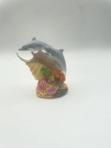 รูปปั้นปลาโลมาสีน้ำเงินขวดทะเลทำด้วยมือทำจากเรซินตกแต่งบ้านบ้านทะเลทะเลทะเลโลโก้สัตว์ม้าน้ำออกแบบได้ตามต้องการ - Product Image 5