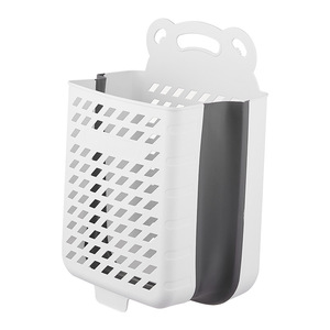 Collapsible Laundry <b>Basket</b> Wall Mounted <b>Large</b> Extra <b>Large</b> Foldable Storage Bin For Dirty Clothes Bathroom Organizer - Product Image 5