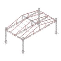 Structure de toit triangulaire en aluminium, treillis de scène en aluminium, treillis en aluminium à vendre, cadre de treillis en aluminium