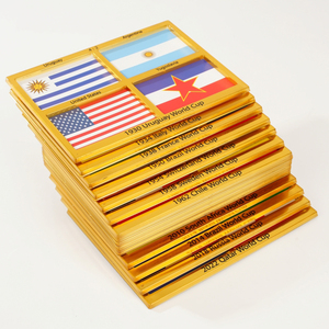 22 Piezas de Decoración para el Hogar, Artículos Coleccionables para Fanáticos <span class=keywords><strong>del</strong></span> Fútbol, Marco <span class=keywords><strong>con</strong></span> el Marcador de la Final de la Copa <span class=keywords><strong>Mundial</strong></span> de Fútbol de 1930-202, Recuerdo - Product Image 3