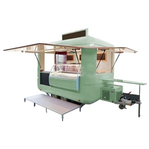 Remolque de Comida Rápida Móvil, Totalmente Equipado, Camión de Café, Horno de Pizza, Freidora Solar, Carrito de Aluminio, 1 Año de Garantía - Product Image 6