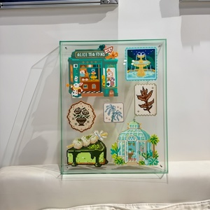 Cadre <span class=keywords><strong>photo</strong></span> <span class=keywords><strong>en</strong></span> acrylique à bord étroit, double face, transparent, magnétique, pour Pixel Art/Photos - Product Image 4