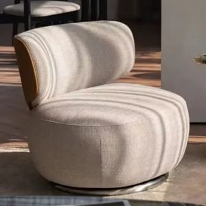 Fauteuil pivotant moderne pour chambre à coucher, salon, luxe léger, créatif, minimaliste, réception, négociation - Product Image 4