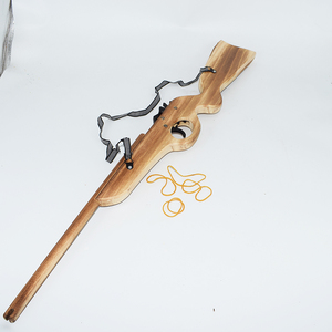 Juguetes tradicionales para niños, <span class=keywords><strong>juego</strong></span> de disparos con banda de goma, modelo de pistola de madera 3D, juguetes de pistola de madera, juguetes para niños al aire libre - Product Image 3