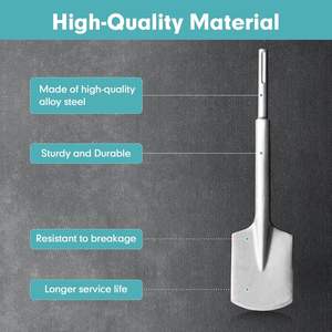 Evian Tools Vente en gros d'usine Marteau électrique SDS Max 18*450*110mm Ciseau à bêche Acier 40Cr Finition sablée <span class=keywords><strong>de</strong></span> qualité industrielle - Product Image 6